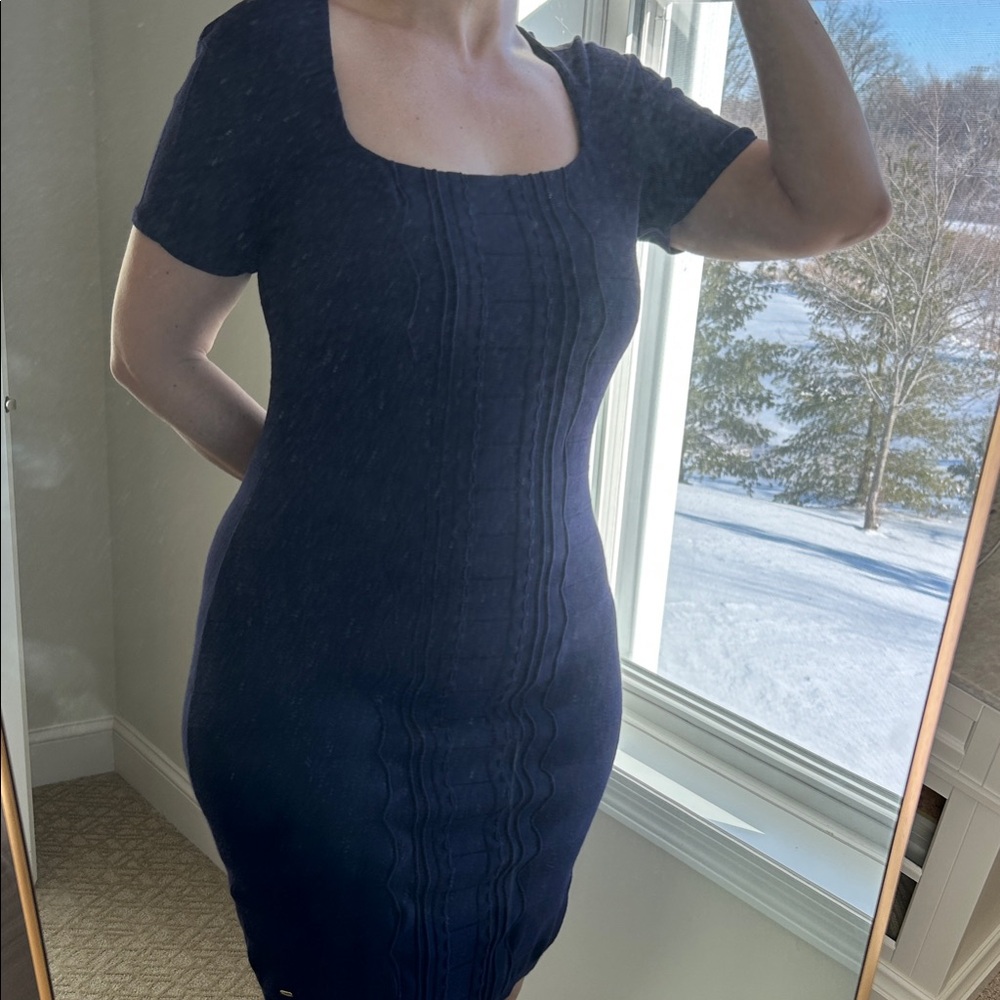 Escada Midnight Blue Midi Dress